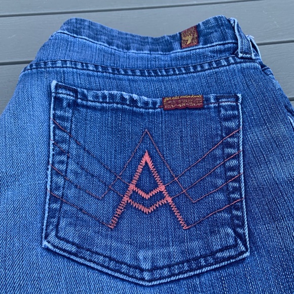 seven for all mankin capri jeans cut 705474 style U17102S-202S - Picture 9 of 14